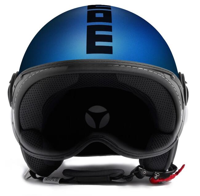 Momo Design Caschi Demijet Blue Matt/black